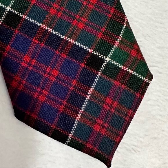 NWOT Ingles Buchan Tartan Tie MacDonald of Clanranald Modern 100% Pure New Wool - Picture 5 of 7